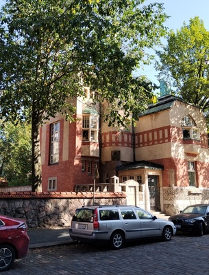 Jugendhuset  Villa Johanna på Skepparegatan. (1890-1910) rephoto