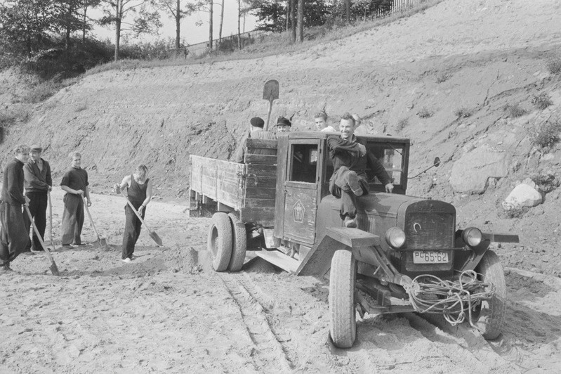 Tartu ülikooli staadioni ehitus 1954.-1958. a.