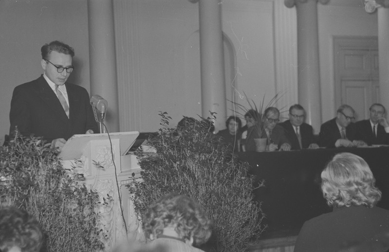 Võõrkeelte õpetajate I vabariiklik konverents Tartu ülikoolis. 02. veebruar 1962. a.