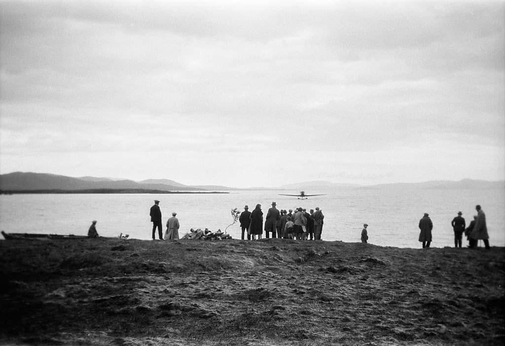 Plane at Lake Thingvallavatn, Thingvellir, Iceland