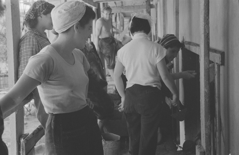 Tartu ülikooli Pälsoni t. ühiselamu ehitus. 14. august 1959. a.