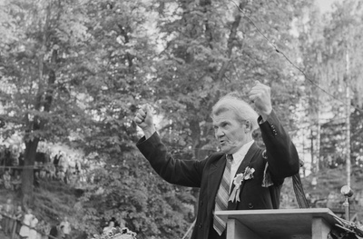 I üliõpilaste laulupidu 1956. a. Helilooja Juhan Simm.  similar photo