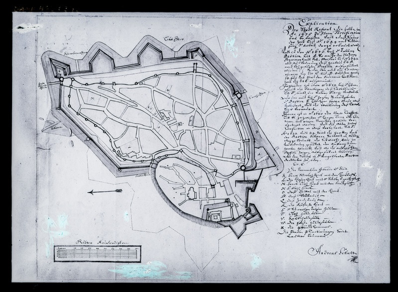 Tallinn. Toompea. Plaan Stockholmi sõjaarhiivist
