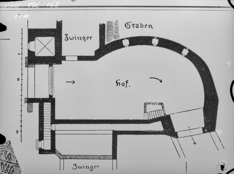 Naumburg. Marientor. Joonis, plaan