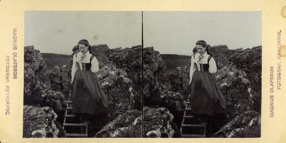 Kona í landslagi / Woman in landscape 1900-1915