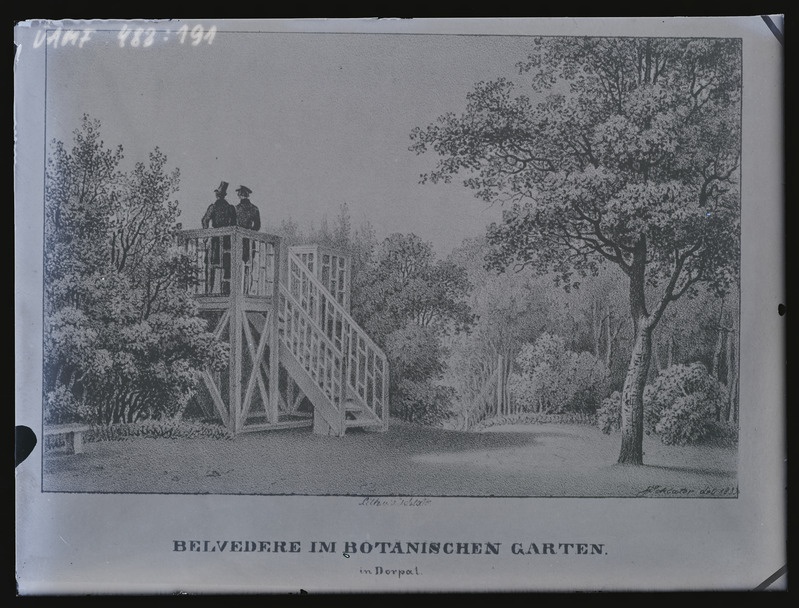 Belvedere im Botanischen Garten in Dorpat