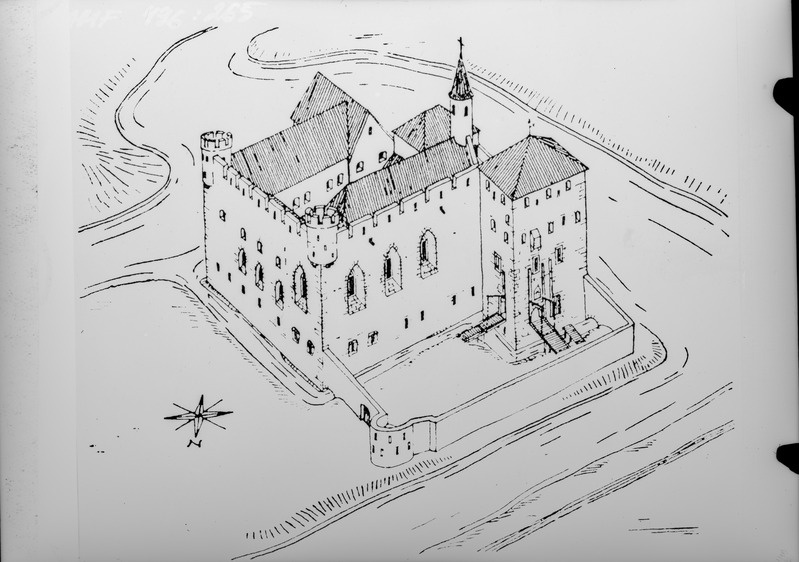 Padise klooster. Rekonstruktsioon. Joonis