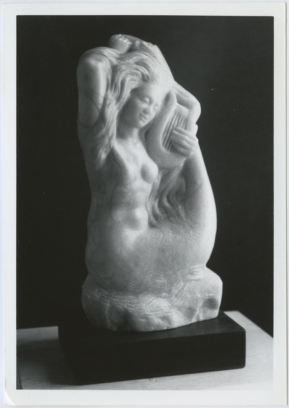 Mermaid. Pink Alabaster. 1980