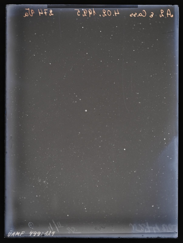 Ülesvõte Kassiopeia (Cassiopeia) tähtkujust. A2 e Cass 4.02.1925 274 Va