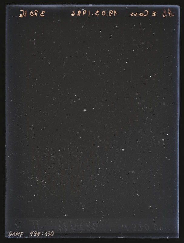 Ülesvõte Kassiopeia (Cassiopeia) tähtkujust. A2 e Cass 19.03.1926 370 Va