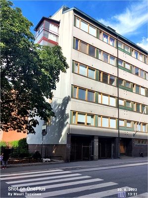 Kalévankatu 57. Arkkitehti Albert Nyberg, 1910-luku rephoto