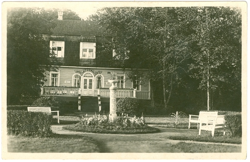 Fotopostkaart. Kohvik Ateena Haapsalus, O. Haidaki fototrükk