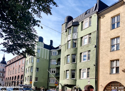 Kalevankatu 11. Vilho Penttilän suunnittelema rakennus. Rakennusvuosi 1908. rephoto