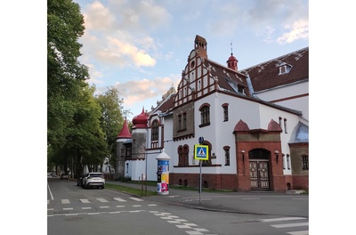Pärnu Gymnasium, Print postcard rephoto