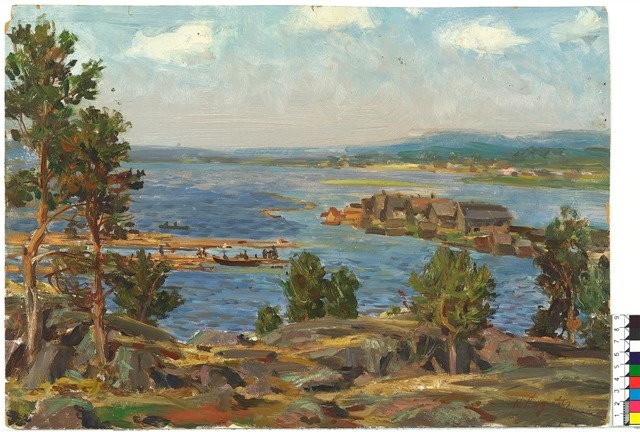 R. Sagrits, Karjala. Solomennõi. Vaade Äänisjärvele