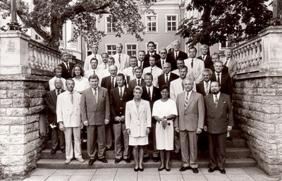 XXV suveolümpiamängude Eesti delegatsioon valitsuse ja ülemnõukogu vastuvõtul Kadriorus  similar photo