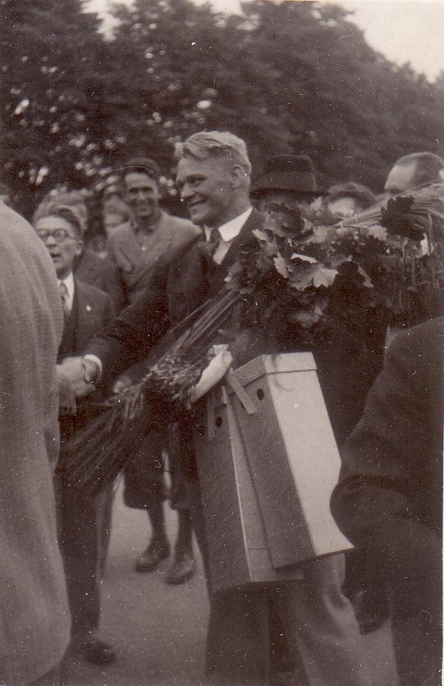2-kordse olümpiavõitja Kristjan Palusalu vastuvõtt Eestis 1936