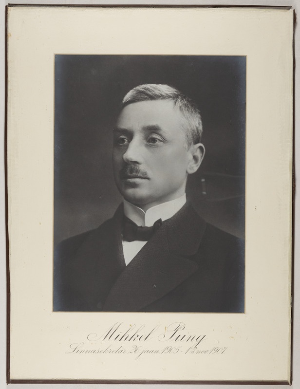 Mihkel Pung, linnasekretär 26.01.1905 - 13.11.1907.