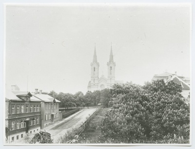 Vaade Luise tänavalt Kaarli kirikule, 19. sajandi lõpp.  duplicate photo