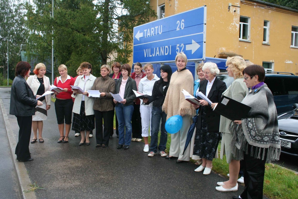 foto Rõhu-Puhja lõigu käikuandmine Tartu-Viljandi mnt-l 4. sept 2009
