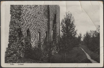 fotopostkaart, Viljandi, Kaevumägi, Suurmüür, u 1912, Verlag von E. Ring (fototrükk?)  duplicate photo