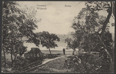 trükipostkaart, Viljandi, Kaevumägi, järvepoolne kirdenurk, u 1915  duplicate photo
