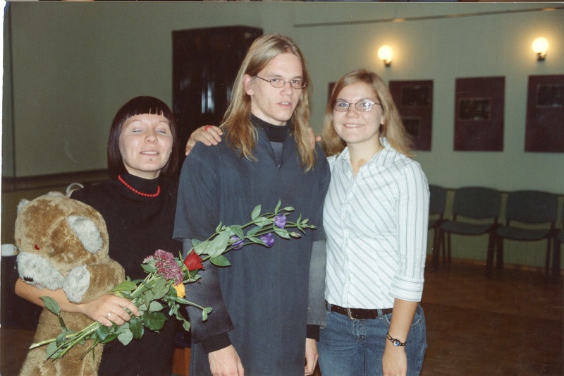 Tartu Kõrgema Kunstikooli fotograafiaosakonna õpilastööde näituse "Viimane kirjand?" avamine, Katrina Paas, Jürgen Tina, Maire Rebina
