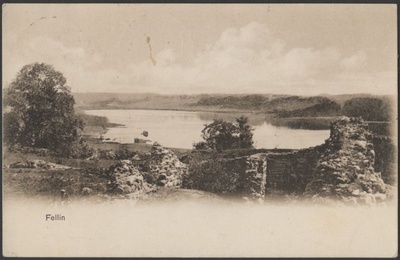 trükipostkaart, Viljandi, Kaevumägi, järvepoolne osa, järv, kallas, vastaskallas, u 1905  duplicate photo