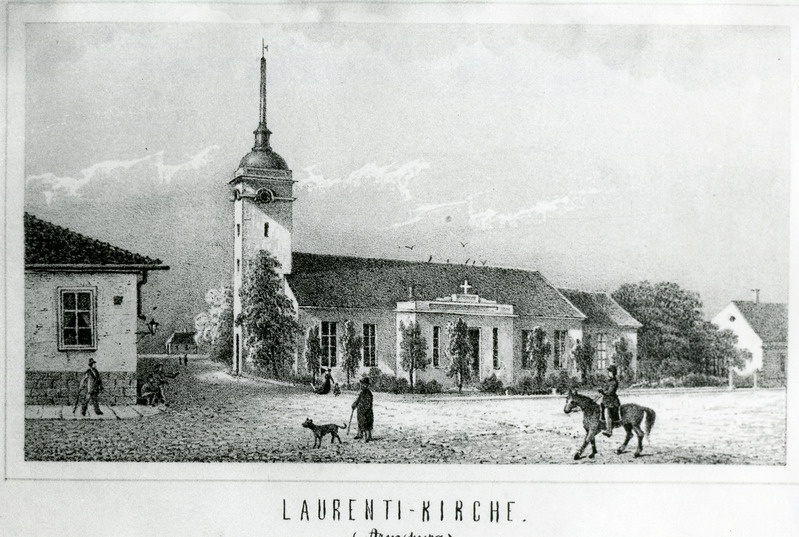 Fotokoopia Friedrich Sigismund Sterni litost Laurentiuse kirik