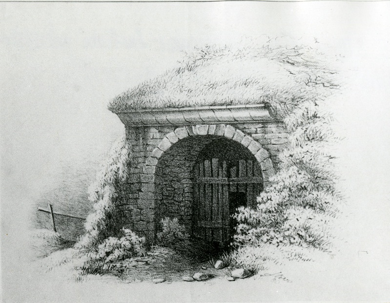 Fotokoopia Friedrich Sigismund Sterni litost Kuressaare bastioni püssirohukelder