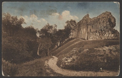 trükipostkaart, Viljandi, II Kirsimägi, põhjapoolne nõlv, müürid, u 1912, H. Leokese kirjastus (Wiljandi)  duplicate photo