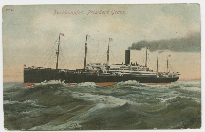 HAPAGi transatlantiline reisi-postiaurik "President Grant"