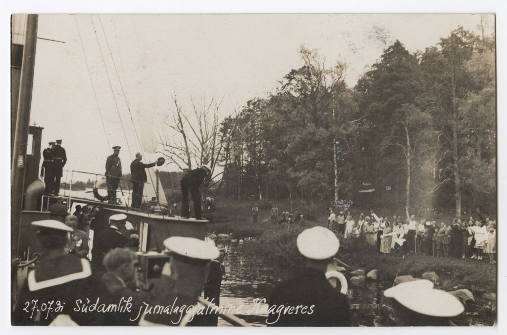 EV president Konstatin Päts Kaagverest lahkumas s/l "Tartu"