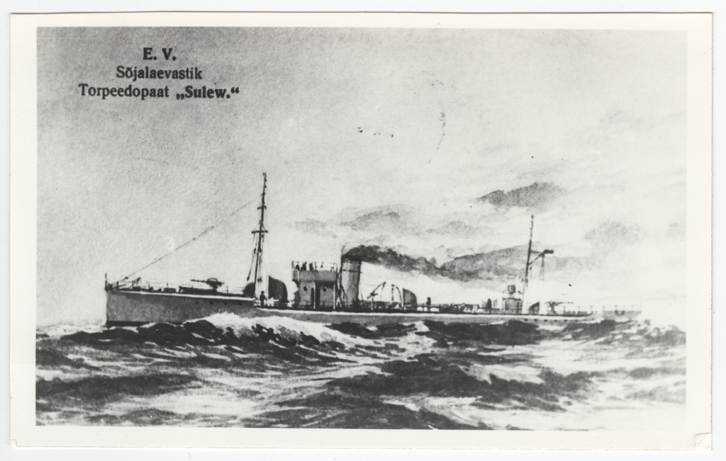Fotopostkaart torpeedopaadist "Sulev".