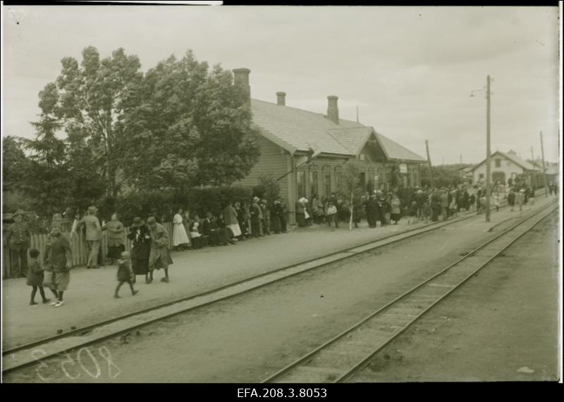 Paide raudteejaam.