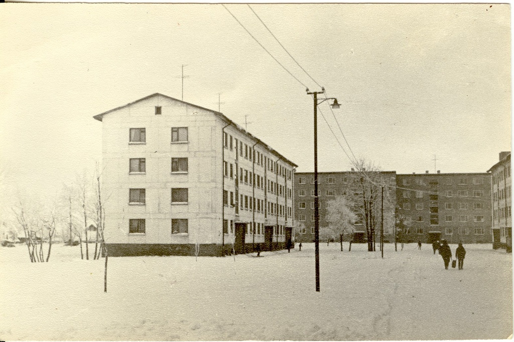 foto, Ehitajate tn. Paides 1960-ndatel a.
