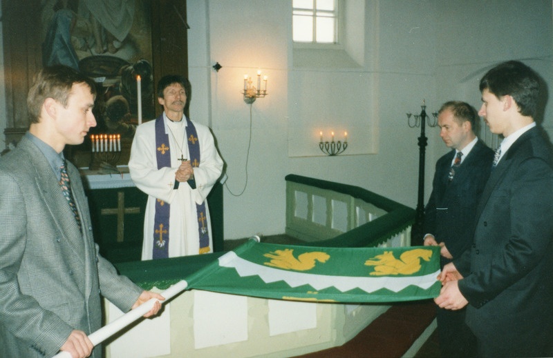 Iisaku valla lipu õnnistamine, 24. veebr. 1997.a.