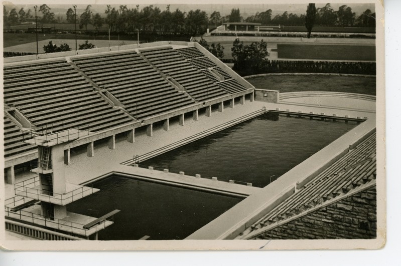 Vaade Berliini olümpiamängude ujumisstaadionile 1936