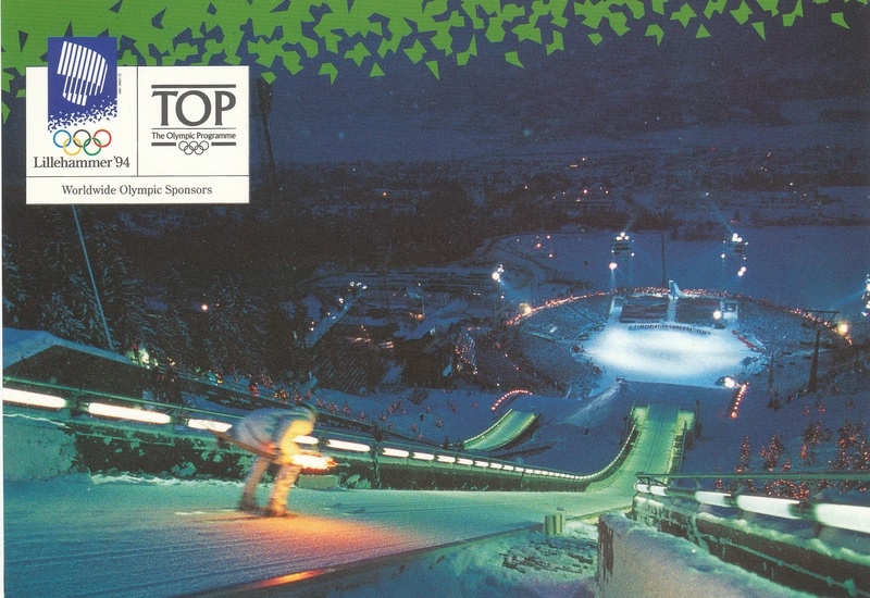 Postkaart 17. taliolümpiamängude avatseremooniast