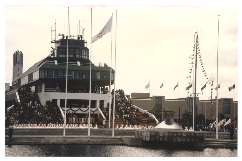 XXII Moskva suveolümpiamängude purjeregatt Tallinnas 1980, olümpiatule süütamine avatseremoonial