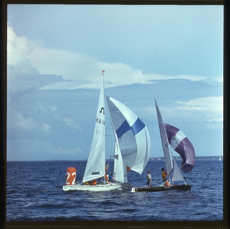 XXII Moskva suveolümpiamängude purjeregatt Tallinnas 1980, "Soling" klassi jahid merel