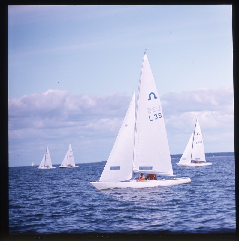XXII Moskva suveolümpiamängude purjeregatt Tallinnas 1980, "Soling" klassi jahid merel