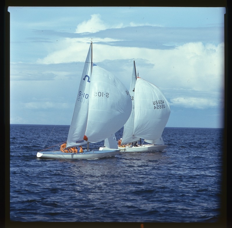 XXII Moskva suveolümpiamängude purjeregatt Tallinnas 1980, "Soling" klassi jahid merel