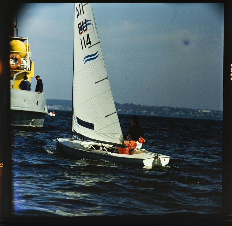 XXII Moskva suveolümpiamängude purjeregatt Tallinnas 1980, "Finn" klassi jaht merel