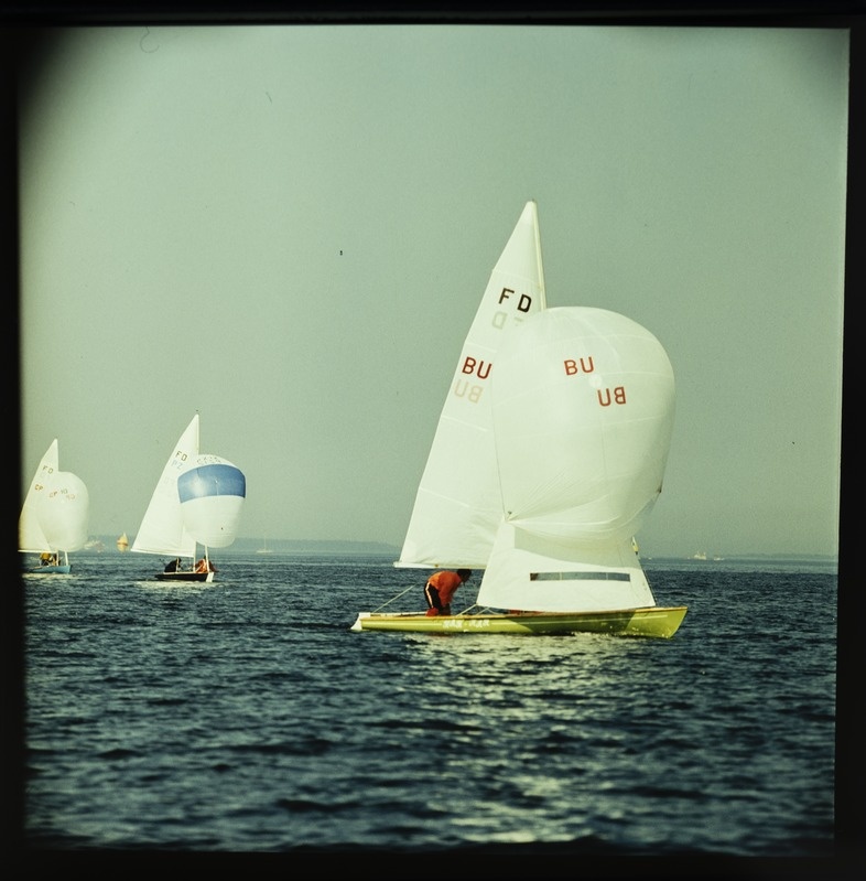 XXII Moskva suveolümpiamängude purjeregatt Tallinnas 1980, purjeklass "Lendav hollandlane" jahid merel