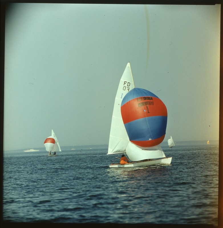 XXII Moskva suveolümpiamängude  purjeregatt Tallinnas 1980, purjeklass "Lendav hollandlane" jahid merel