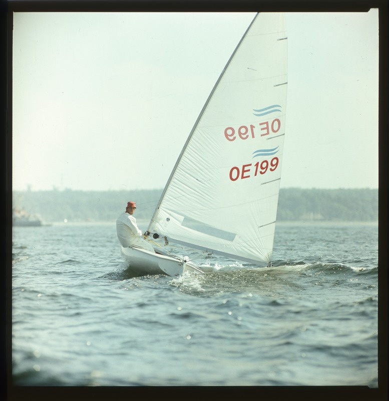 XXII Moskva suveolümpiamängude  purjeregatt Tallinnas 1980, purjeklass "Finn" jaht merel