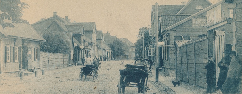 Tartu tn, Viljandi, 1908 - Tartu street, Viljandi, 1908