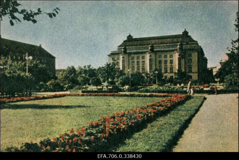 Värviline postkaart. Tallinna vaated. Teater "Estonia".