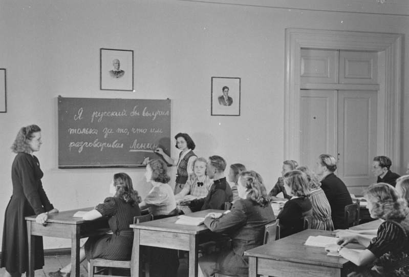 Loeng Tartu ülikooli vene keele kateedris 1952. a.